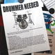 Illustration for article titled Ad For Drummer Personally Attacks Old Drummer